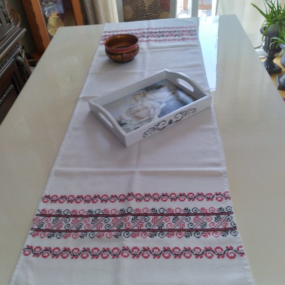 Ukraine, Vintage Handmade Traditional National Ukrainian Towel - Picture 1 of 5